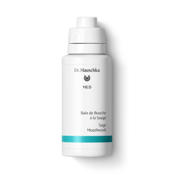 Bain de Bouche à la Sauge Dr.&nbsp;Hauschka : prévient les irritations, complète le nettoyage des dents