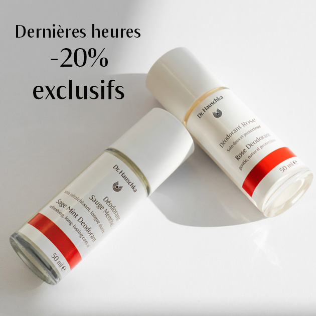 Dernières heures : offre -20% sur nos déodorants